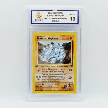 Blaine's Rhyhorn 1st Edition 065/132 - Gym Challenge 2000 - MGC 10