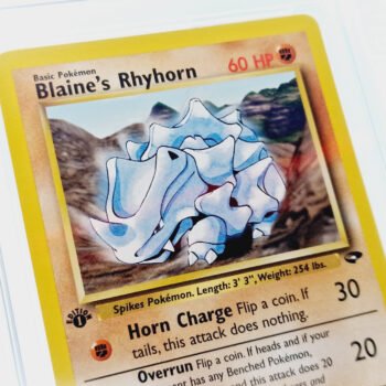 Blaine's Rhyhorn 1st Edition 065/132 - Gym Challenge 2000 - MGC 10 - Image 4